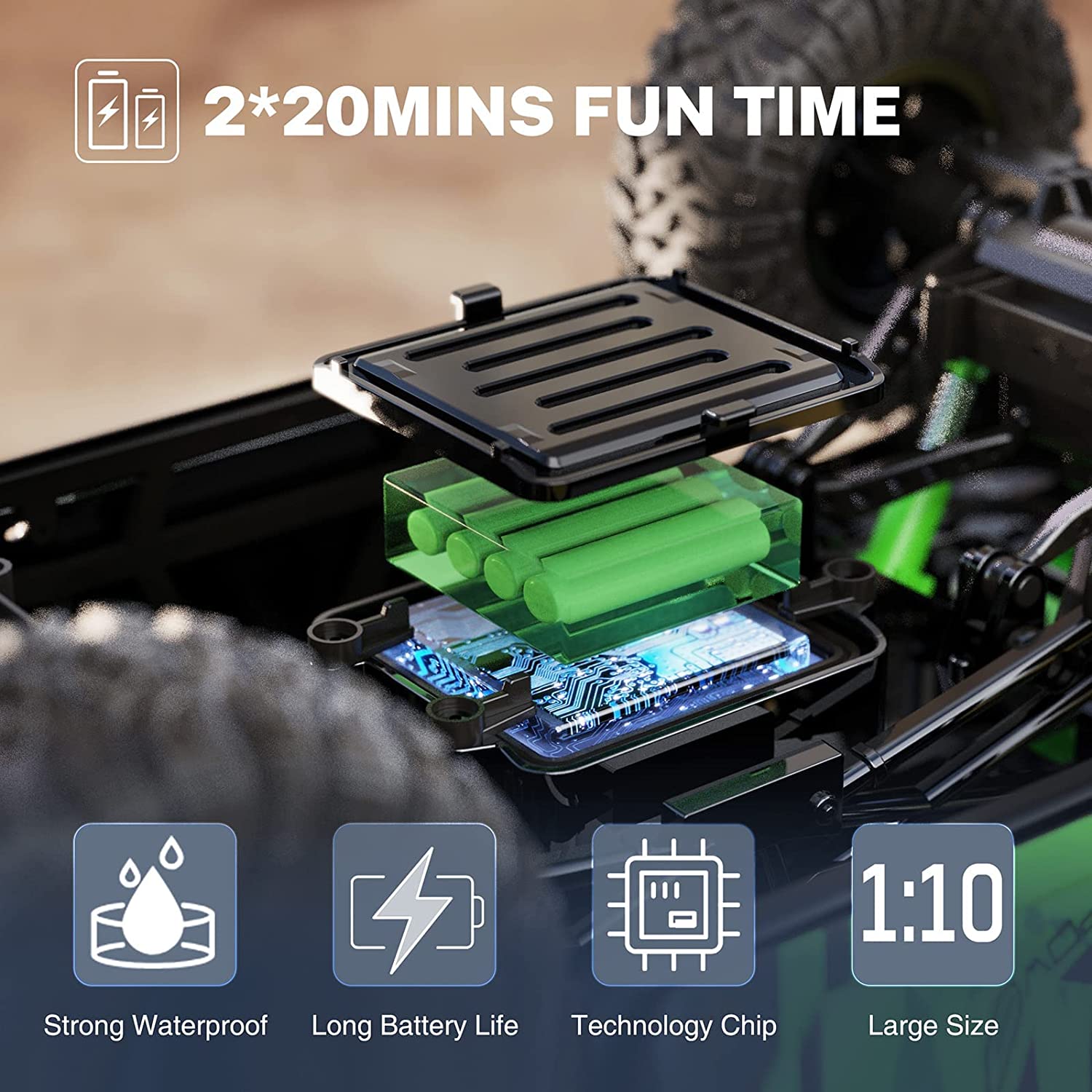 Ruko C11 Amphibious 1:10 RC Car - RuKo