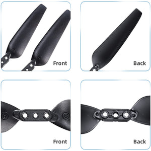 Ruko U11/U11S Drone Propellers, Blades for U11/U11S, Drone Accessories, Spare Part Replacement Foldable Propellers Props 4PCS(Black) - RuKo