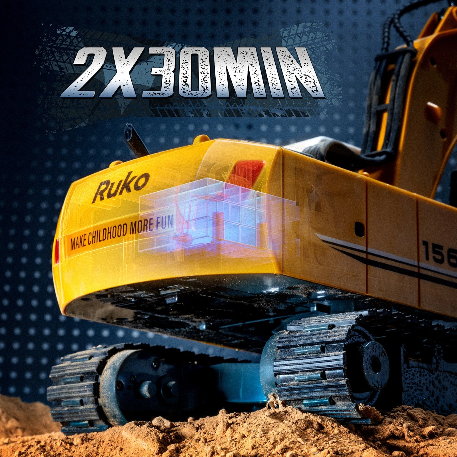 Ruko 1561 Remote Control Excavator