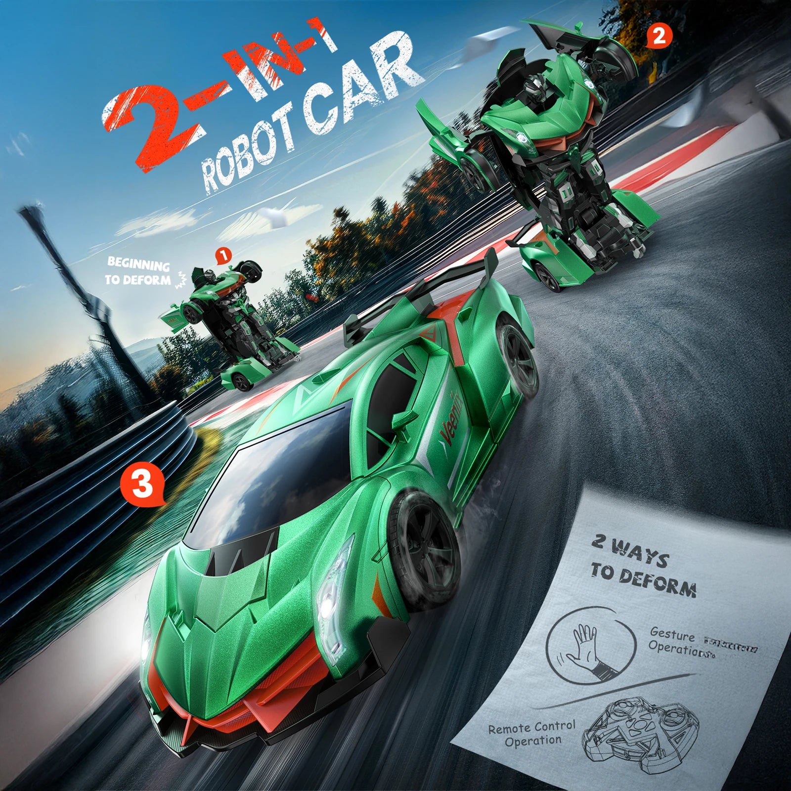 Veeniix V992 Transform Remote Control Car – Ruko Veeniix V992 Transform Remote Control Car – Ruko