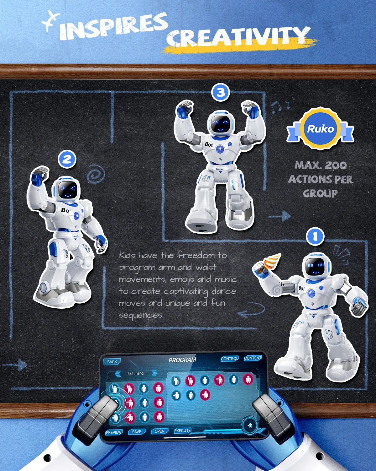 Ruko 1088 Large Smart Robots for Kids - Ruko Store Ruko 1088 Large Smart Robots for Kids - Ruko Store
