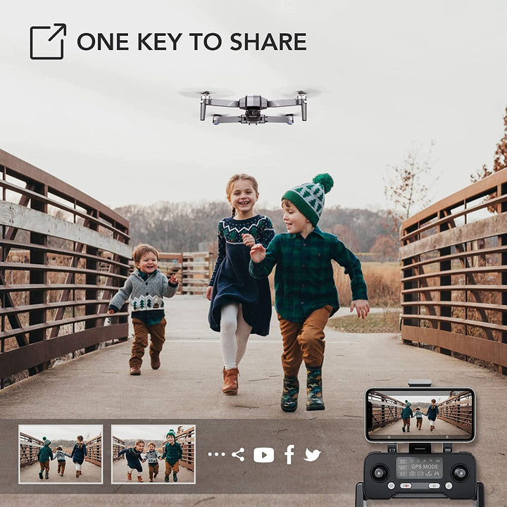 Ruko F11GIM Drone with 2-Axis Gimbal 4K Camera for Adults - RuKo