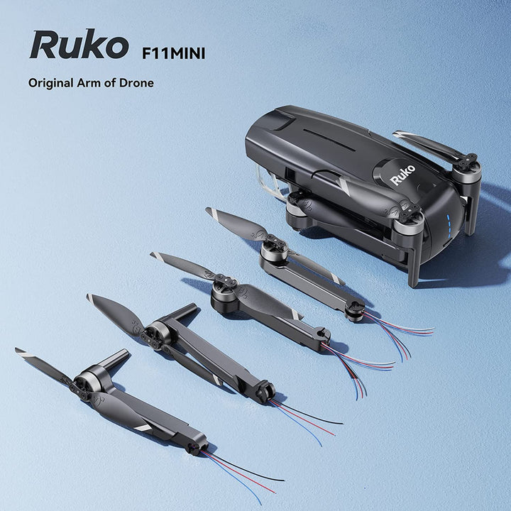 Ruko F11MINI Drone Original Replacement Arm, Including Propellers, Durable Material Easy Install, Provide Safe Flight (Left Rear) - RuKo