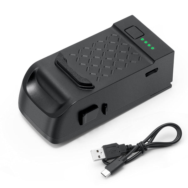 Ruko U11 Drone Intelligent Flight Battery Replacement for U11/U11S RC Quadcopter Drone, 7.4V 1200mAh/8.88Wh Li-po Rechargeable Battery and USB Cable, Black - RuKo