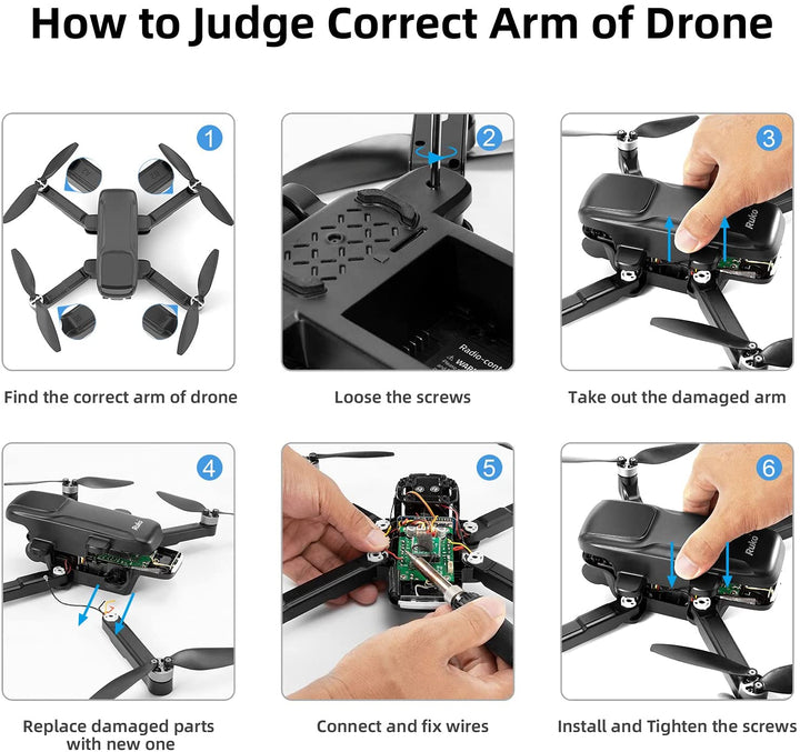 Arm with Motor For Ruko U11 Pro Drone