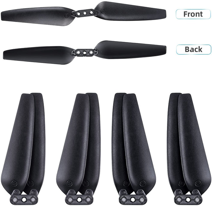 Ruko U11/U11S Drone Propellers, Blades for U11/U11S, Drone Accessories, Spare Part Replacement Foldable Propellers Props 4PCS(Black) - RuKo
